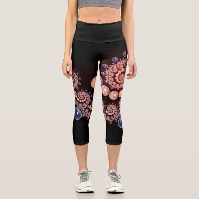 Capri Leggings mit Muscheln und Blasen (Vorderseite)