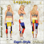 CAPRI LEGGINGS - Mondrian Abstrakt - Primärfarben<br><div class="desc">Auf diesen Leggings ist ein Bild abstrakter Kunst des niederländischen Malers Piet Mondrian in Primärfarben zu sehen. Erhältlich in fünf Frauengrößen (XS, S, M, L, XL). Siehe "Über dieses Produkt" Beschreibung unten für allgemeine Größen- und Produktinformationen, Das Bild deckt standardmäßig das gesamte Leggings-Paar ab. Das kann nicht entfernt oder ersetzt...</div>