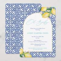 Capri Lemons Aquamarin Oh Baby Theme Babydusche