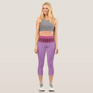 Capri mit hoher Wartezeit für Yoga Leggings