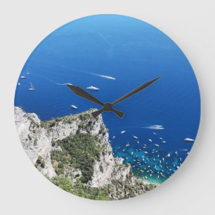 Capri-Stimmung Große Wanduhr