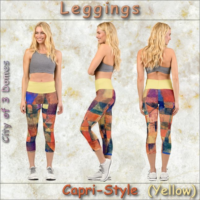 CAPRI STYLE LEGGINGS - "3 Domes" - Paul Klee Art (Von Creator hochgeladen)