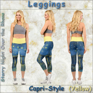 CAPRI STYLE LEGGINGS "Starry Night O.T.R. van Gogh