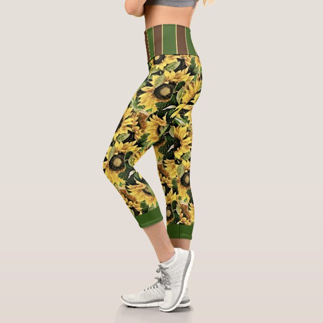 Capri Sunflower Leggings (Links)