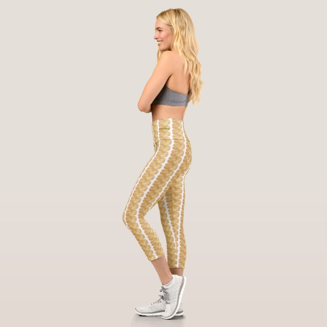 Capri Thread de Leggings Gold Sport (Gauche)