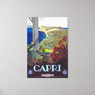 Capri Vintage Italien Reiseplakat Leinwanddruck