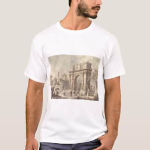 Capriccio mit einem römischen Triumphbogen T-Shirt