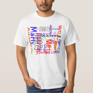 Capricious Repeat Name Collage T-Shirt