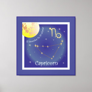 Capricorn 22 december fin 20 schaner Leinwand
