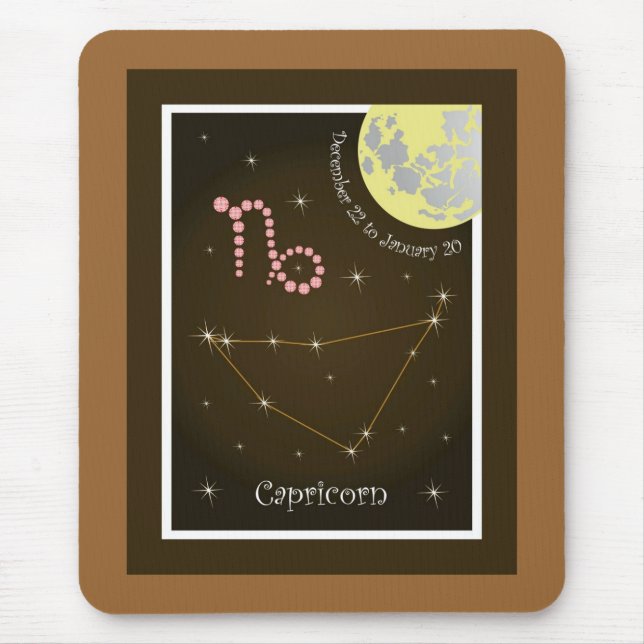 Capricorn 22. Dezember bis 20. Januar Mauspad (Vorne)