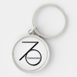 CAPRICORN, abstrakte Gestaltung des Zodiac-Zeichen Schlüsselanhänger