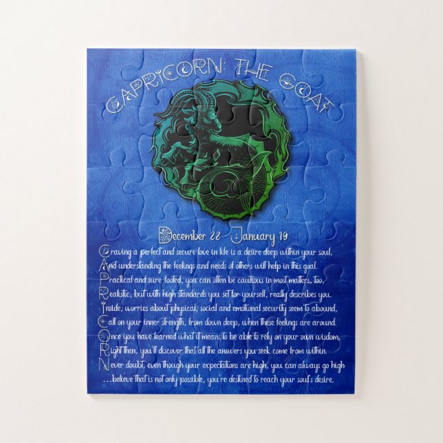 Capricorn Akrostisches Puzzle (Vertikal)