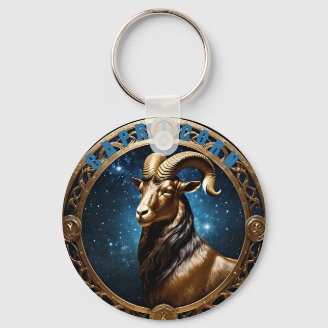 Capricorn-Astrologie Schlüsselanhänger (Vorderseite)