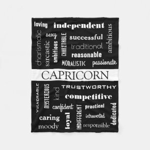 Capricorn Astrologisch Fleecedecke