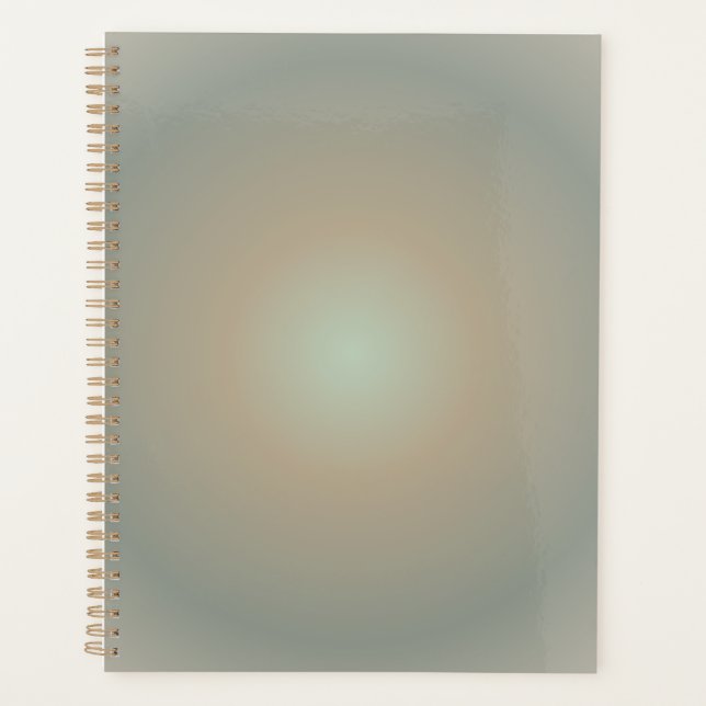 Capricorn Aura Gradient Zodiac, grün braun Planer (Vorderseite)