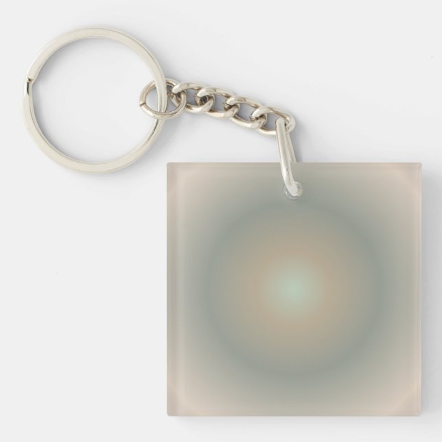 Capricorn Aura Gradient Zodiac, grün braun Schlüsselanhänger (Vorderseite)