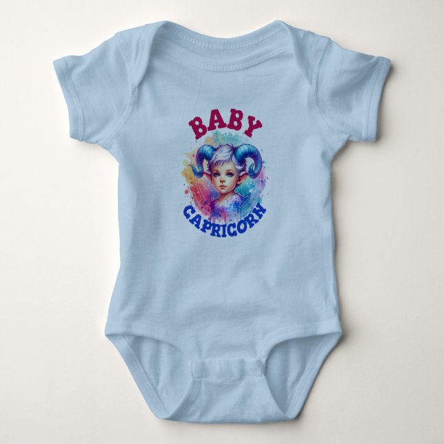 Capricorn Baby Charm Baby Strampler (Vorderseite)