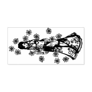 Capricorn Belly Dancer Goddess Zodiac Bellydance Permastempel