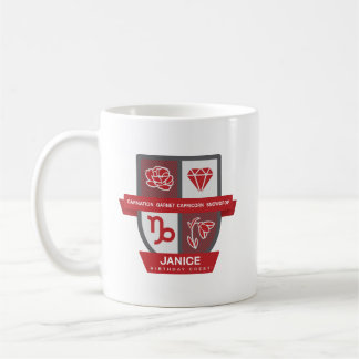 Capricorn Birthday Crest™ for January 1-19 Mug Kaffeetasse