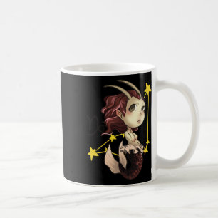 Capricorn Chibi Anime Niedlich Girl Sticker Kaffeetasse