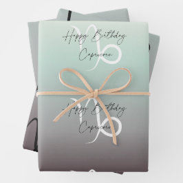 Capricorn Colorstrolgy Birthday Geschenkpapier Set