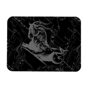 Capricorn Constellation Hevelius 1690 auf Schwarz Magnet