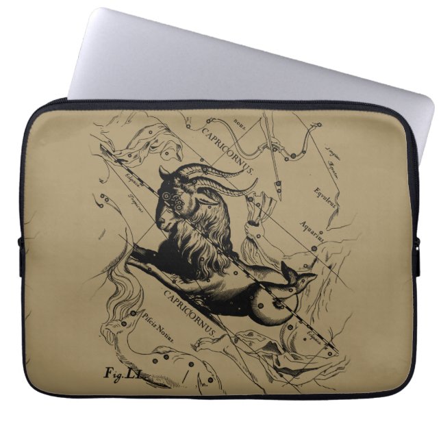 Capricorn Constellation Map Hevelius circa 1690 Laptopschutzhülle (Vorderseite)