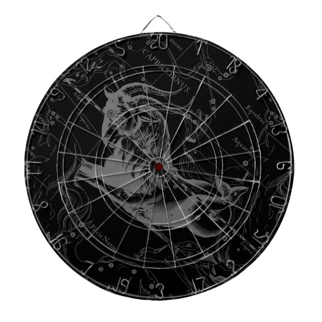Capricorn Constellation Map Hevelius Graving Dartscheibe (vorne)