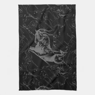 Capricorn Constellation Map Hevelius Graving Handtuch