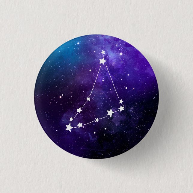 Capricorn Constellation Zodiac Button (Vorderseite)