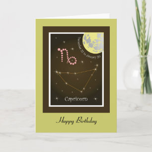 Capricorn December 22 to January 20 Karte