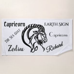 Capricorn der Meerziege Zodiac Strandtuch
