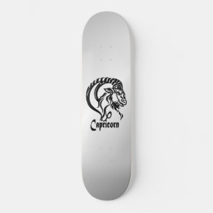 Capricorn die Meerziege Zodiac Silver Skateboard