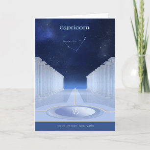 Capricorn-Geburtstagskarte Karte