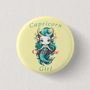 Capricorn Girl Mermaid Thunder_Cove Button