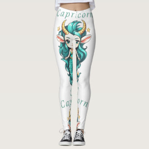 Capricorn Girl Mermaid Thunder_Cove Leggings