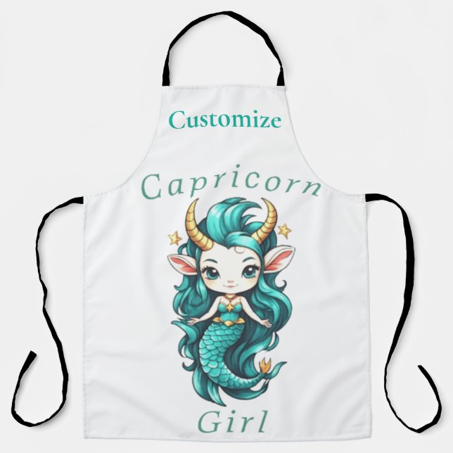 Capricorn Girl Mermaid Thunder_Cove Schürze (Vorderseite)