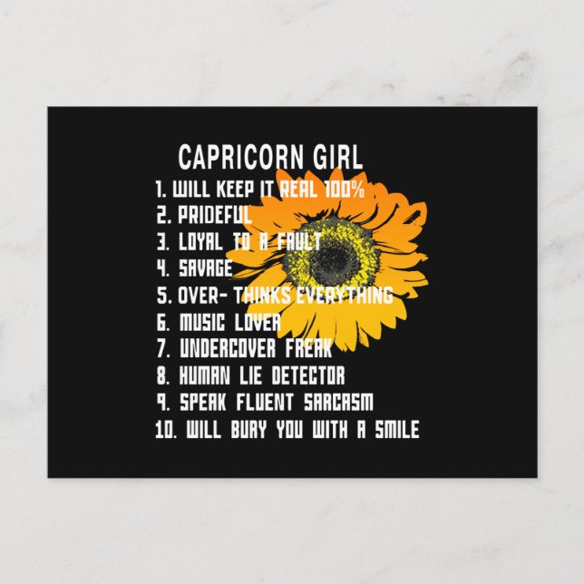 Capricorn Girl Postkarte (Vorderseite)