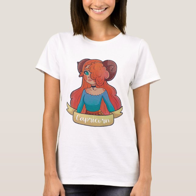 Capricorn Girl T-Shirt (Vorderseite)
