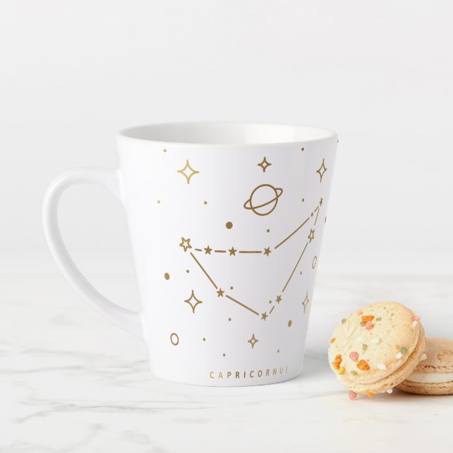 Capricorn Gold Abstrakt Constellation Kaffee Tasse (Beispiel)