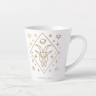 Capricorn Gold Glyph Tasse