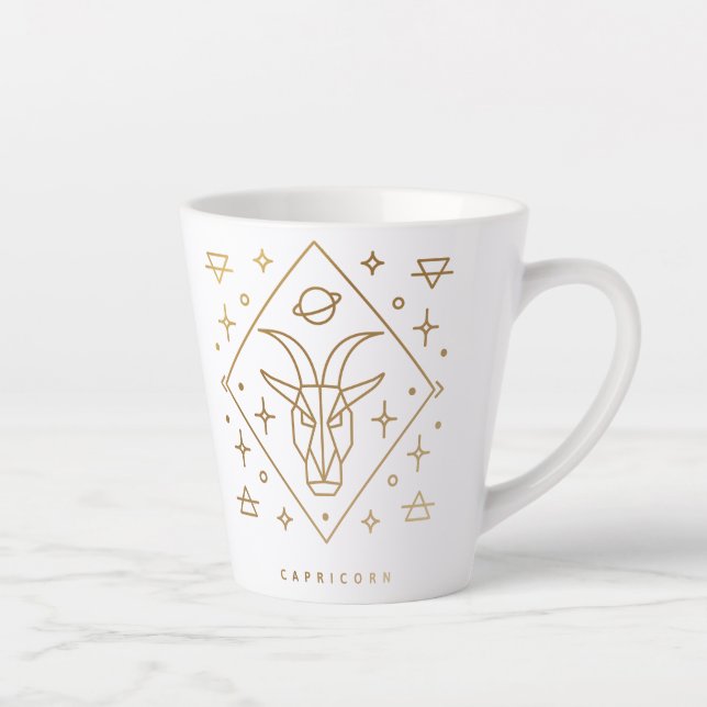 Capricorn Gold Glyph Tasse (Rechts)