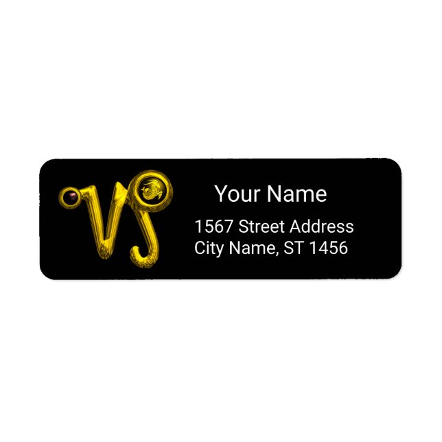 CAPRICORN GOLD ZODIAC BIRTHDAY JEWEL Black Onyx (Vorne)
