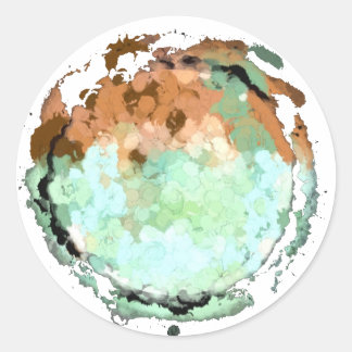Capricorn Green Brown Moon Aufkleber