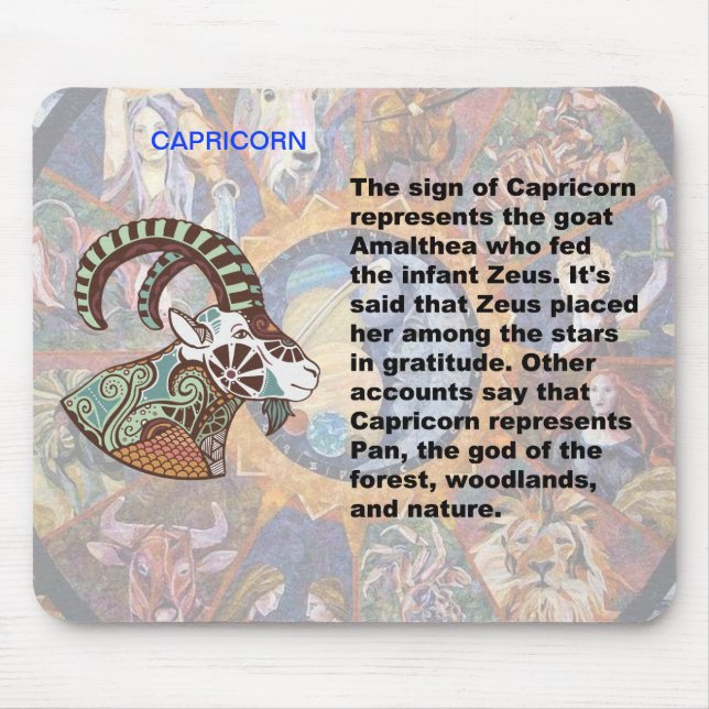 Capricorn-Herkunft Mousepad (Vorne)