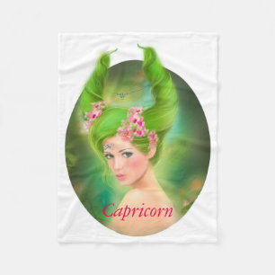 Capricorn Horoscope Zodiac - Fantasie Fleecedecke