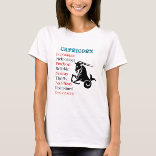 Capricorn Horoscope Zodiac-Zeichen T-Shirt
