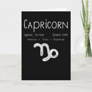Capricorn Horoskop Astrologie Star Geburt Karte