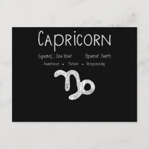 Capricorn Horoskop Astrologie Star Geburt Postkarte