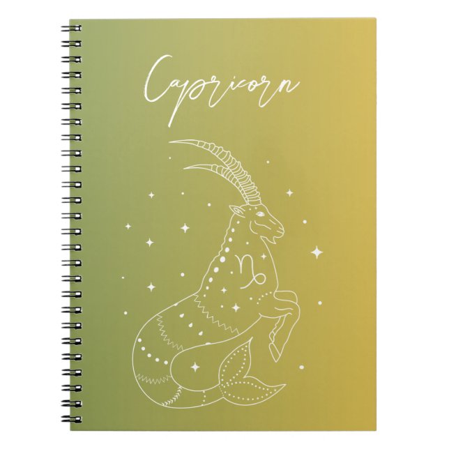 Capricorn-Horoskop-Sternzeichen Notizblock (Vorderseite)